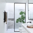 Матовая Наклейка на окно и стекло растений, светлая непрозрачная декоративная пленка для раздвижных дверей и окон в ванную комнату, креативное