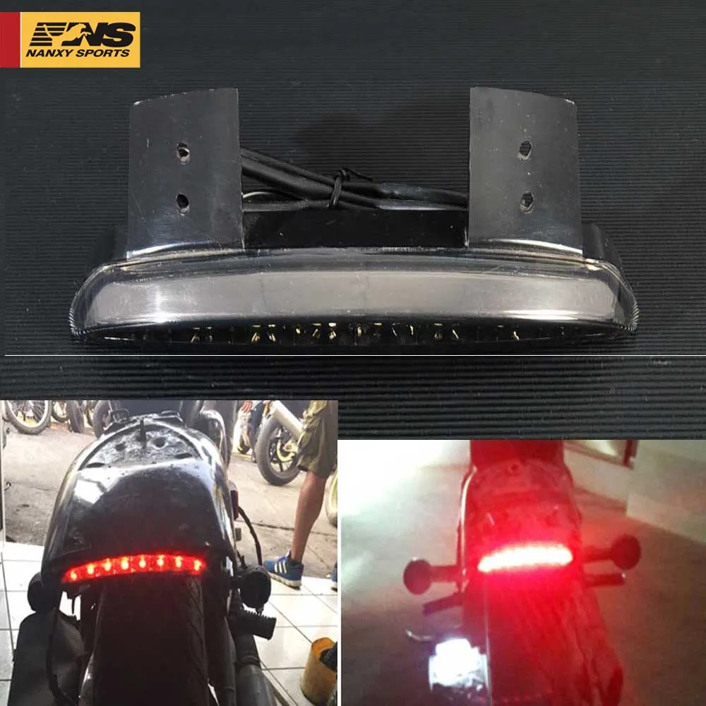 

Светильник для мотоцикла, заднее крыло, красный светодиод, стоп-сигнал, задний фонарь для Harley Touring Sportster XL 883 1200 Cafe Racer