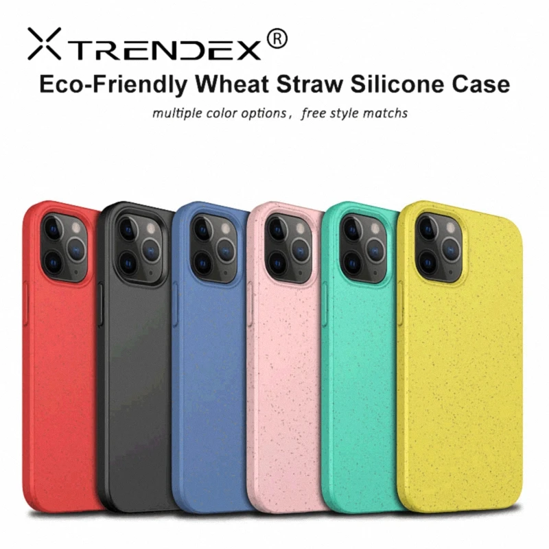 Экологичный жидкий силиконовый чехол TRENDEX для iPhone 12 11 Pro Xs Max XR SE противоударный