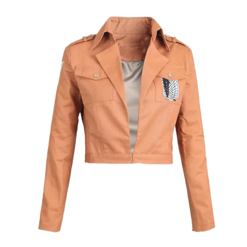 

Attack on Titan Investigative Corps Wings of Freedom Men's and Women's Coat Jacket Clothing Anime Mikasa