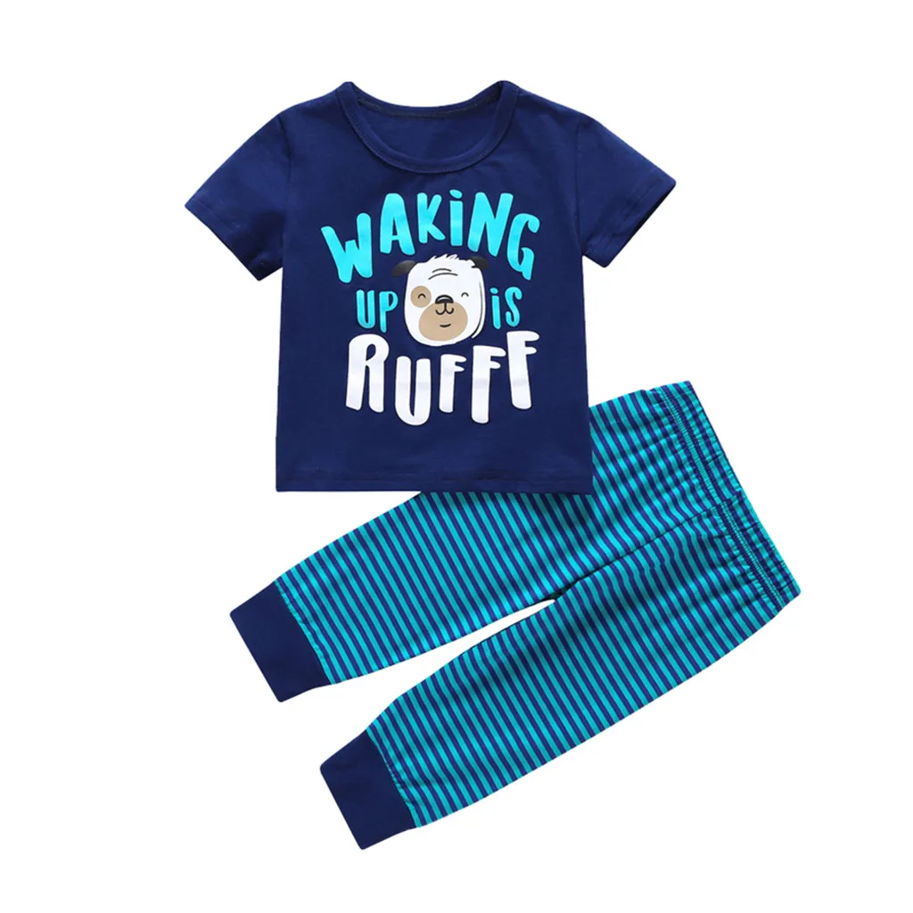 2PCS Sleepwear Set For Baby Boys And Girls Long Sleeve Cartoon Bear Tops+Pants Pajamas Outfits Autumn Clothes Y81 |