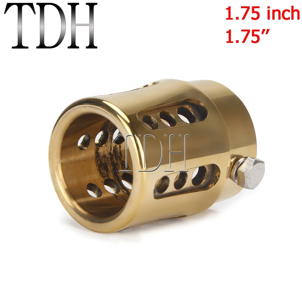 Наконечник выхлопной трубы Cafe Racer из твердой латуни в стиле ретро наконечник