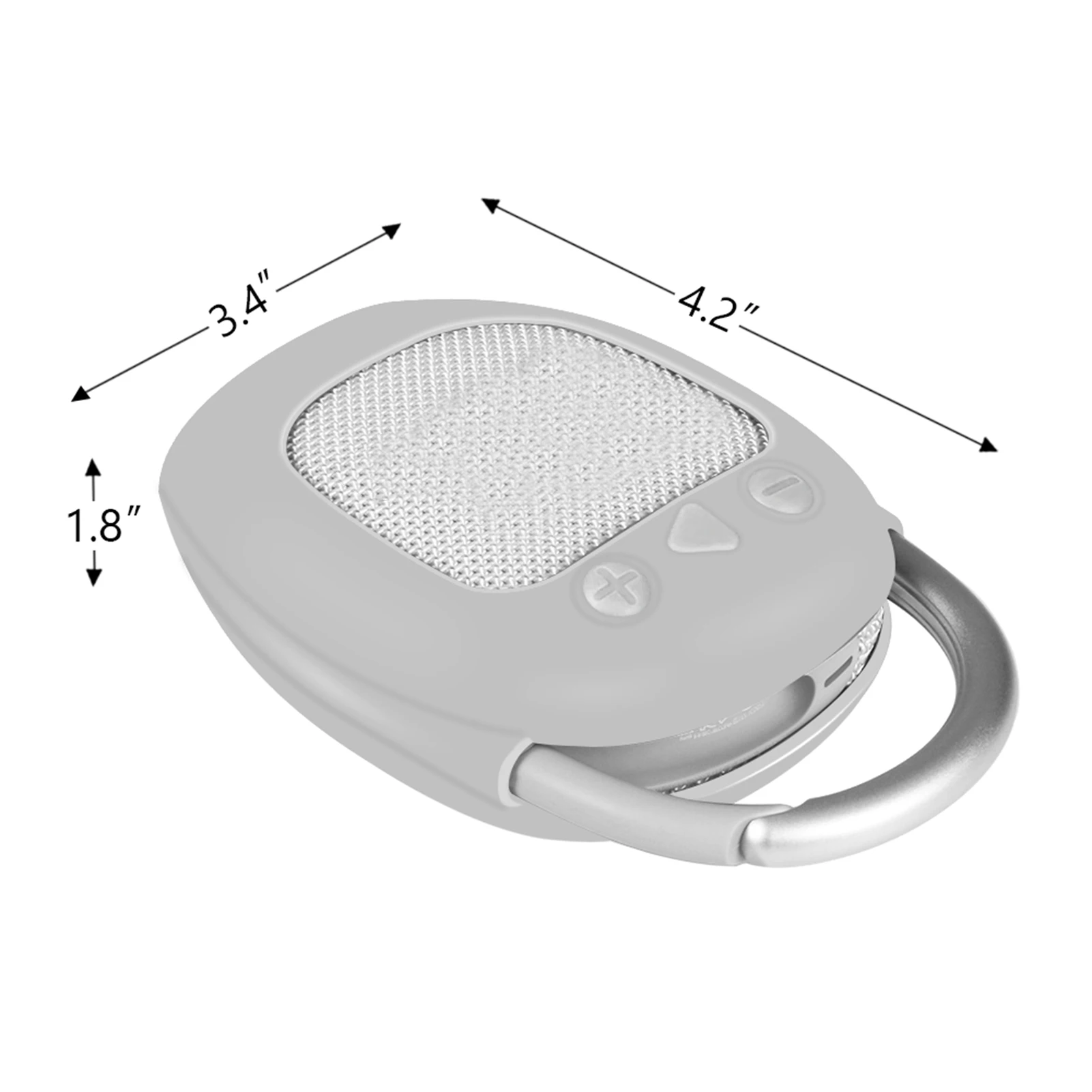 Пыленепроницаемый силиконовый чехол для JBL Clip 4 защитный с защитой от падения