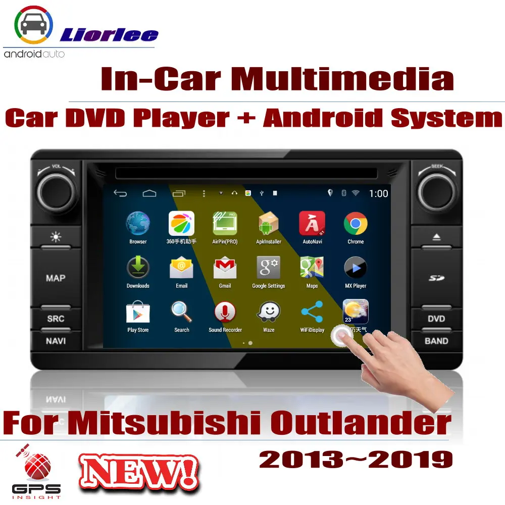 Для Mitsubishi Outlander 2013 2019 автомобильный Android плеер DVD GPS навигационная система HD экран