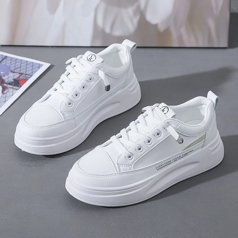 

women's spring new running shoes Korean version of the small white shoes women's platform Girls All-match Flat shoes