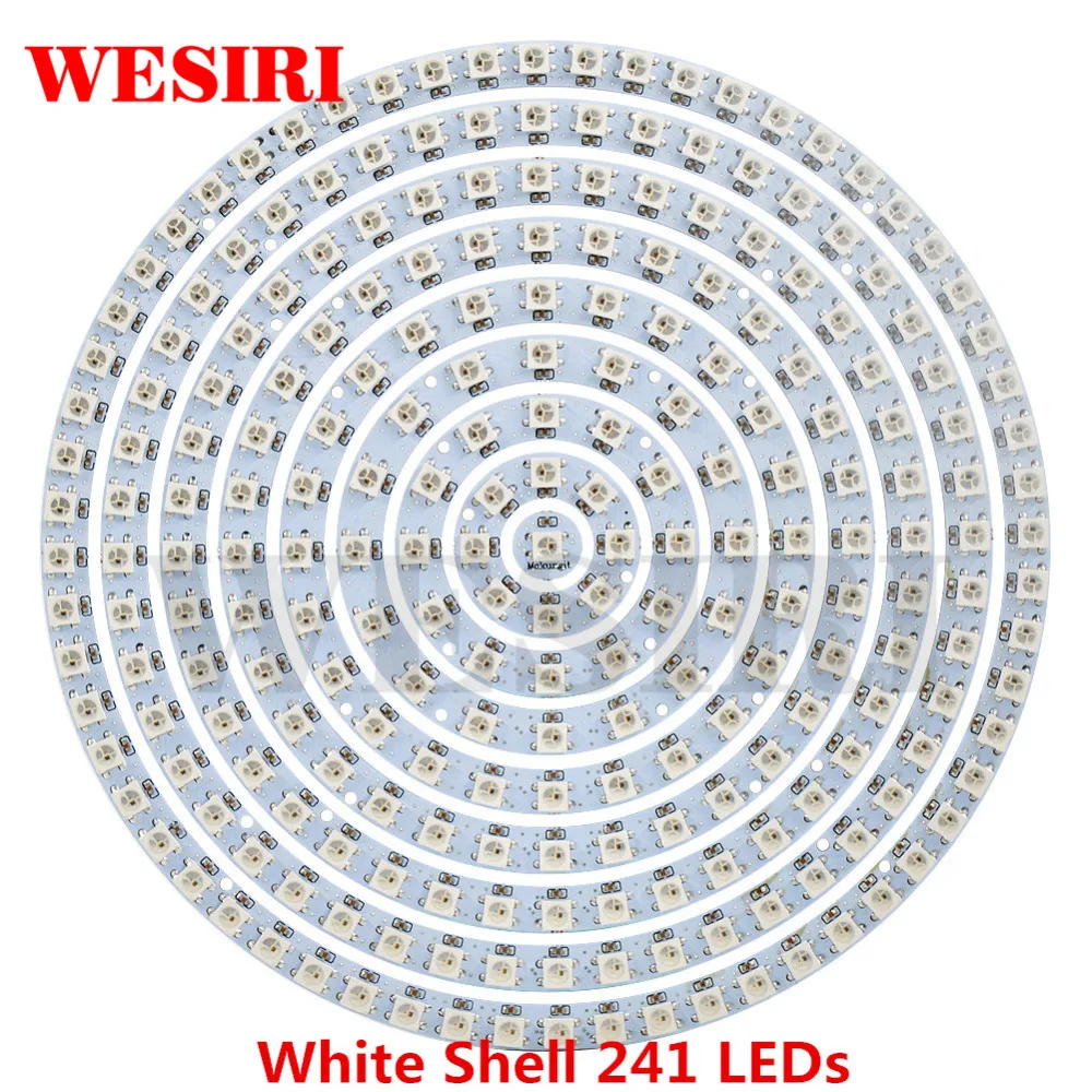 Кольцо светодиодное WESIRI WS2812B 1 8 12 16 24 32 40 48 60 93 241 бит s SK6812 5050 | Лампы и освещение