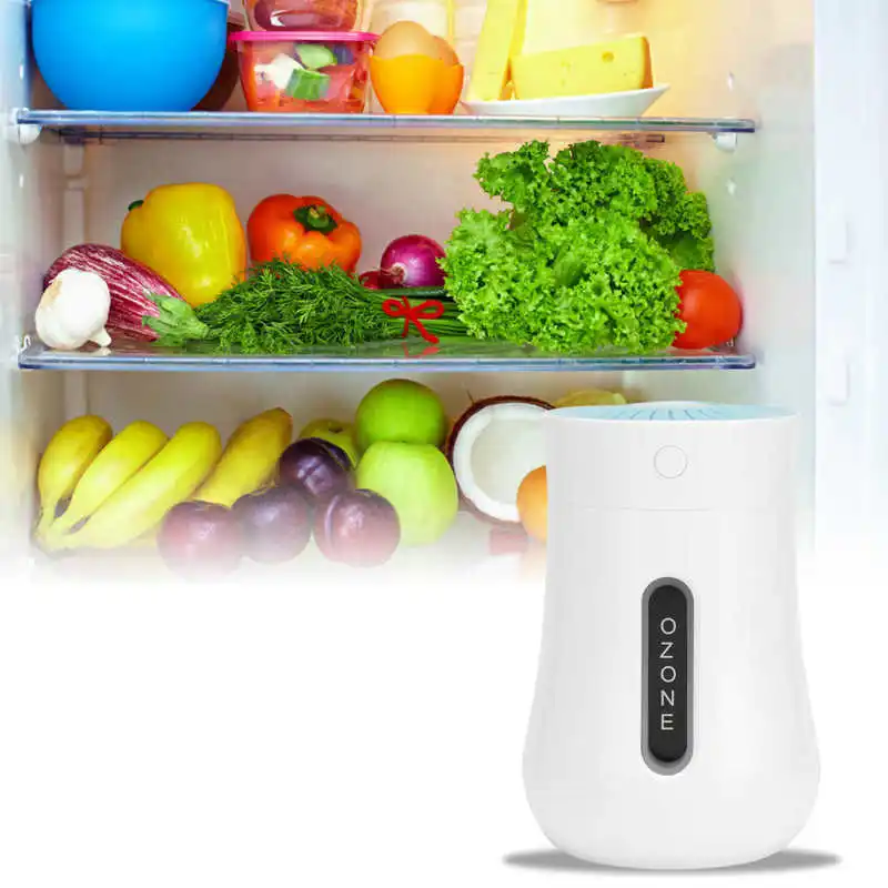 

2100mAh Mini Odor Purifier Ozone Mini Odor Remover for Home Wardrobe Bathroom Refrigerator Air Purifier Blue