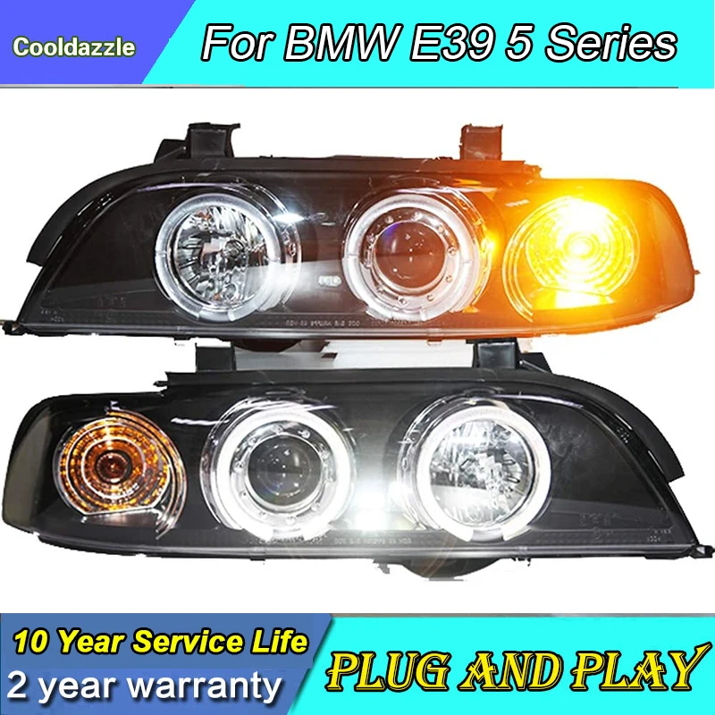 Для BMW E39 5 серии 520 525 528 530 535 540 светодиодный Ангельские глазки с вращающейся
