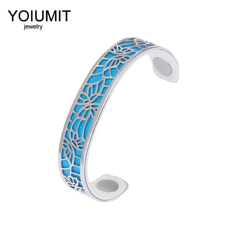 Женские браслеты манжеты Cremo браслет из нержавеющей стали Bijoux Yoiumit двухсторонние
