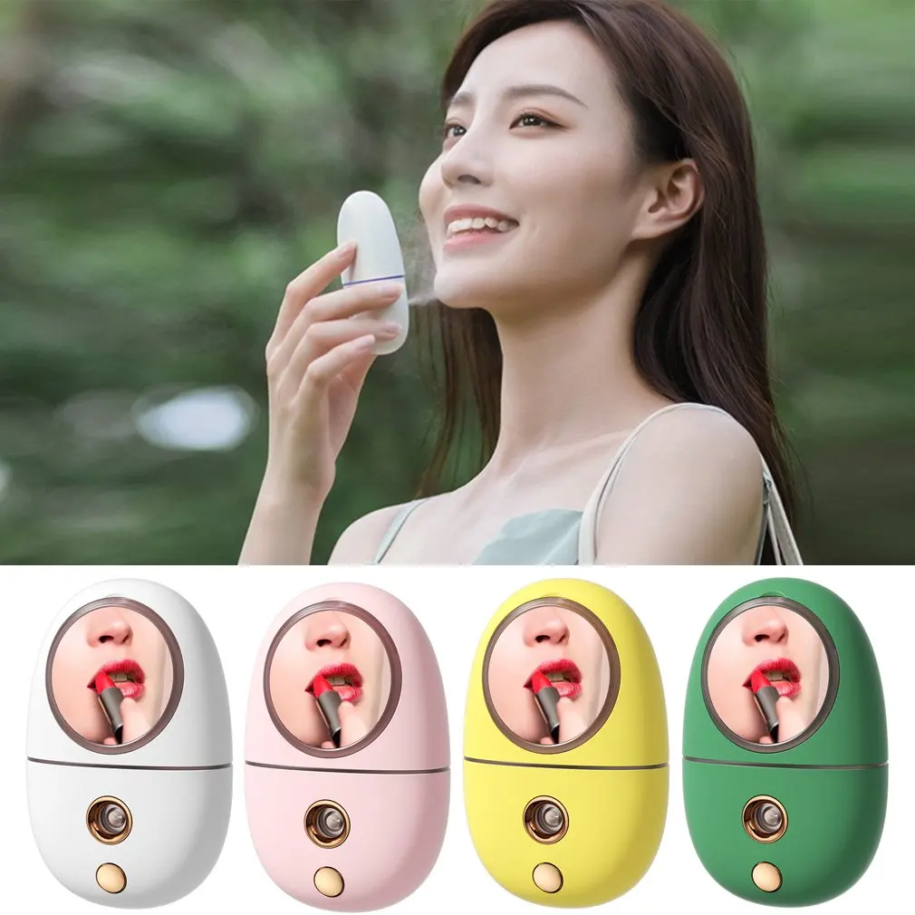Mirror Spray Moisturizer Handheld Mini Water Replenishment Instrument USB Facial Beauty Nano Humidifier | Красота и здоровье