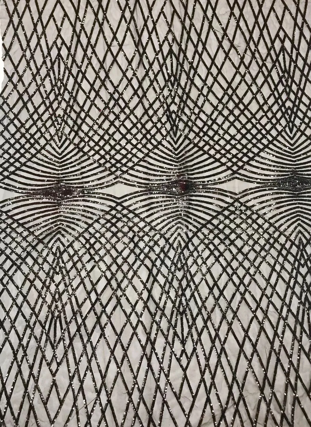 Новое поступление красивый французский блесток с кружевноми тканими пайетками