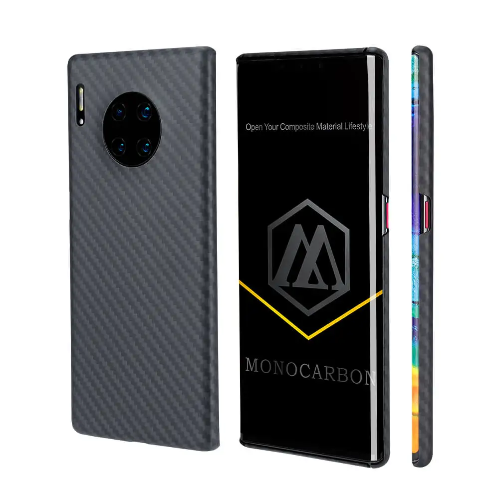 

Чехол из моноуглеродного арамидного волокна, для Huawei Mate 30 Mate 30 Pro, с 4-сторонним защитным покрытием