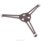 Треугольный лоток для микроволновой печи, детали для микроволновой печи, плоская стеклянная пластина 24,5 см M16 21, Прямая поставка