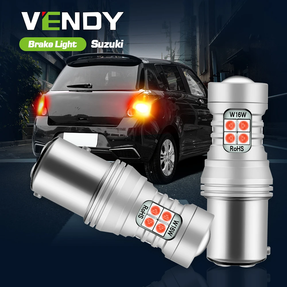 2x светодиодный стоп светильник Canbus P21/5W BAY15D для Suzuki Alto Baleno Celerio Ignis Kizashi SX4 Samurai Grand