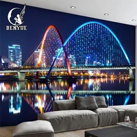 city night view waterproof tv background wallpaper 3d fashion elegant colorful wallpaper suitable for living room dining bedroom
