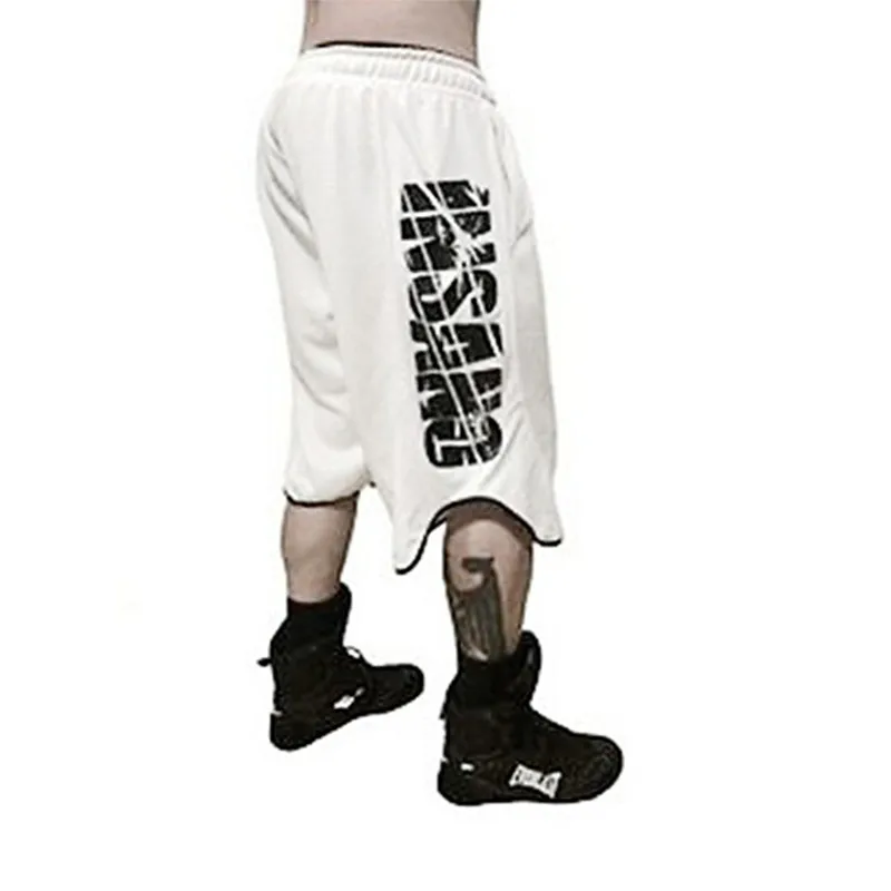 Nowe męskie spodenki siatkowe męskie luźne spodnie Fitness kulturystyka Jogger męskie marki trwałe spodnie dresowe Fitness szorty treningowe