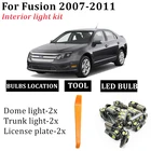 6x автомобильные аксессуары canbus комплект светодиодных ламп для салона Ford Fusion 2007-2011 купольные лампы для багажника номерного знака