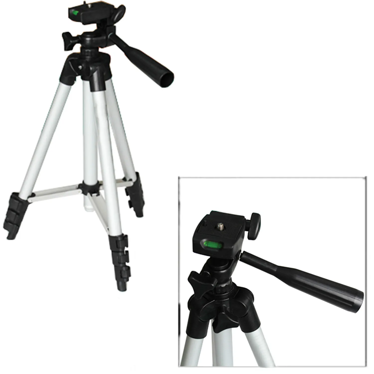 Gosear Универсальный алюминиевый штатив Трипод для Dslr с 4 секциями para camaras цифровой