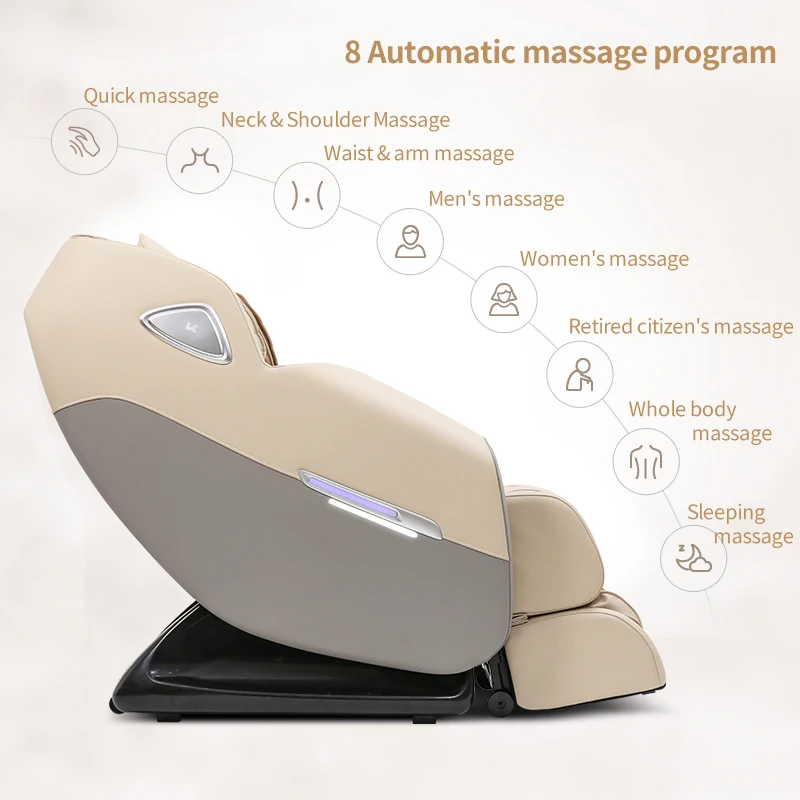 

Latest Luxurious massage technology,Intelligent Zero-Gravity massage chair, Full body + Acupoint Compress