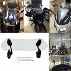 Универсальный Регулируемый ветровой экран для мотоциклов Honda, BMW F800, R1200GS, KAWASAKI