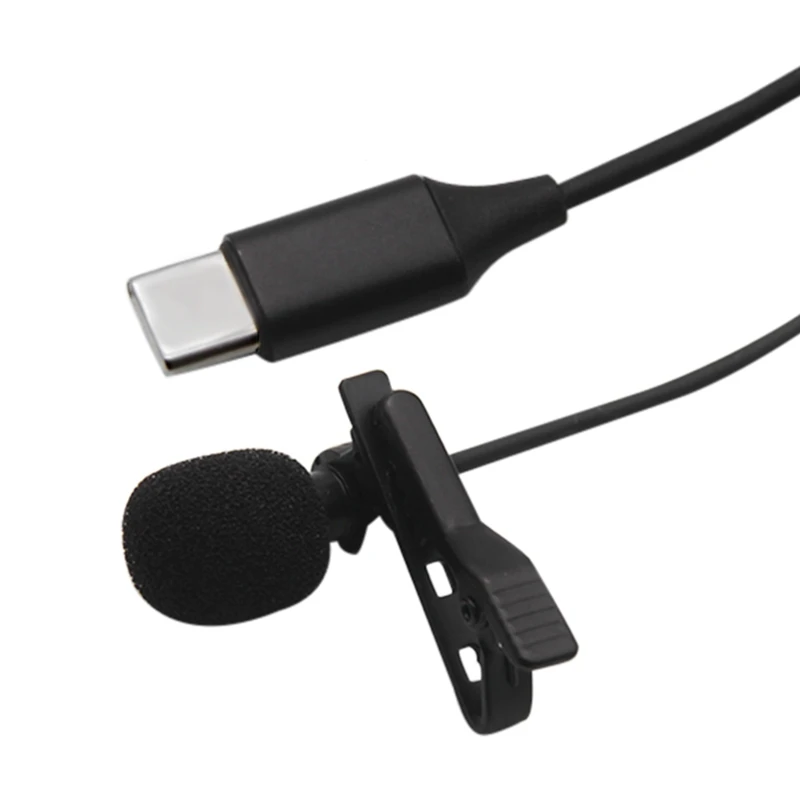 Мобильный телефон мини Клип микрофон Type C Lavalier Запись для Huawei Xiaomi Samsung Android