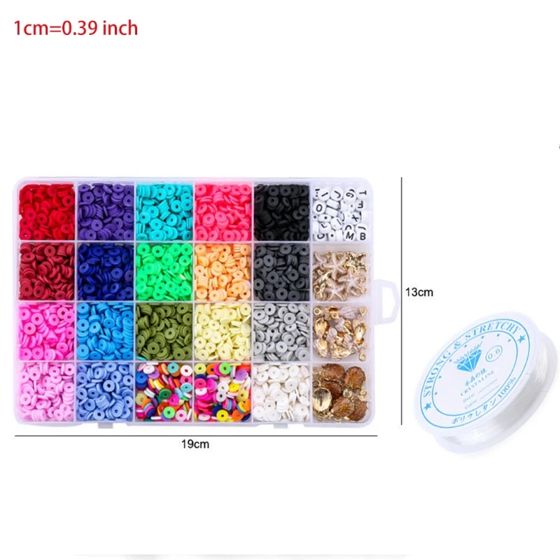 

24 Grids Mixed Shape Beads for DIY Making Necklaces Bracelets Craft Set Kit