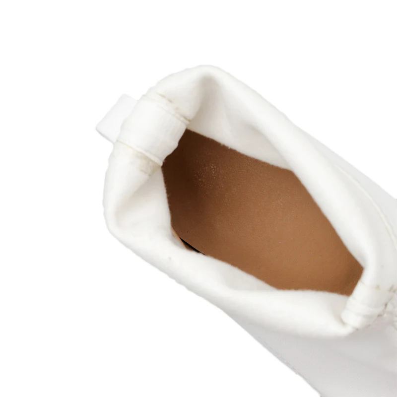 2019 модные роскошные женские 6 см Низкий Высокий каблук носки Фетиш сапоги кожа