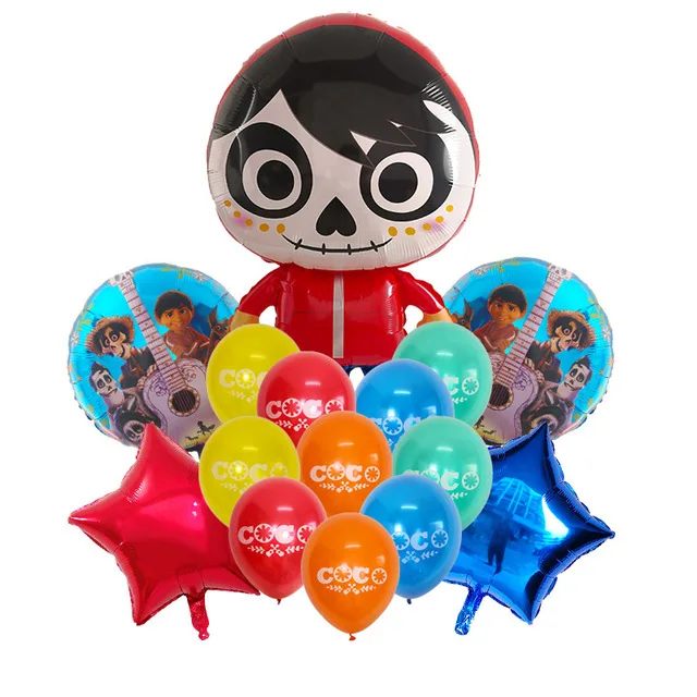 coco 15 шт./лот Коко латексный шар детский день декорации с днем рождения Globos игрушки для детей праздник поставки шар - Цвет: coco