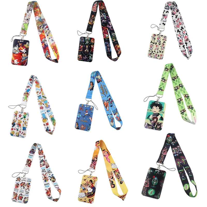 

HJ199 Fashion USB ID Card Badge Holder Keys Strap Tag Neck Lanyard Mobile Belt For Student Card Cover With Lanyard