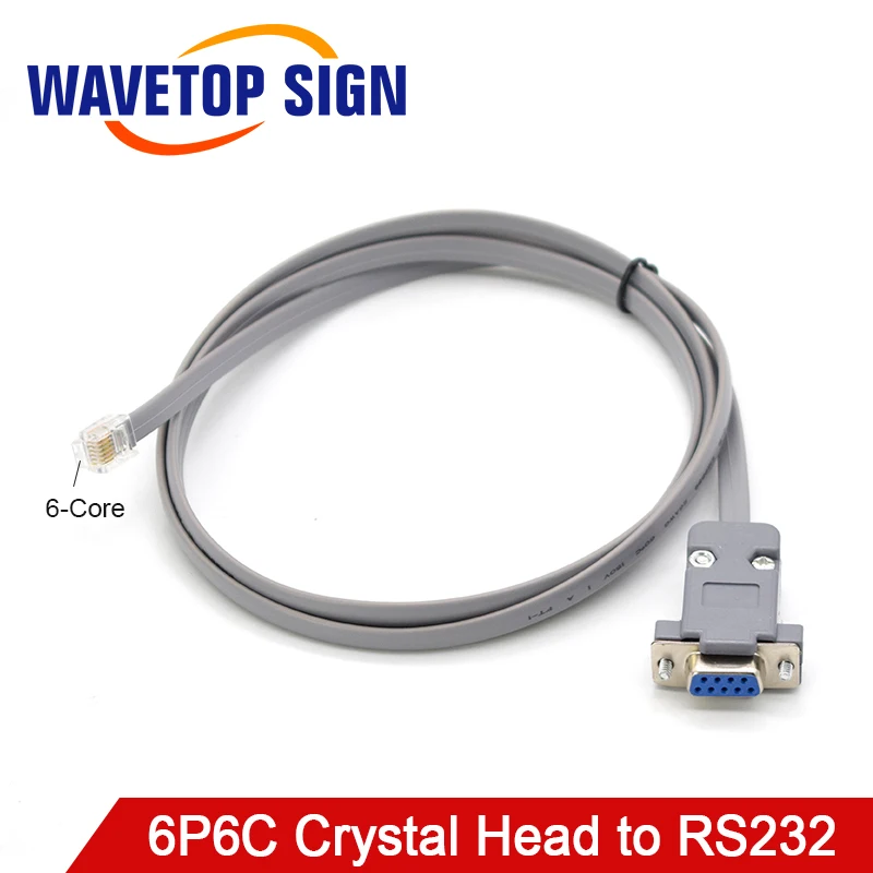 

WaveTopSign RJ11 6P6C Crystal Head to RS232 Serial Port Female DB9 Adapter Cable