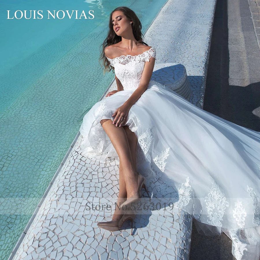 Новое дизайнерское легкое свадебное платье Луи новиаса дворца пляжные короткие