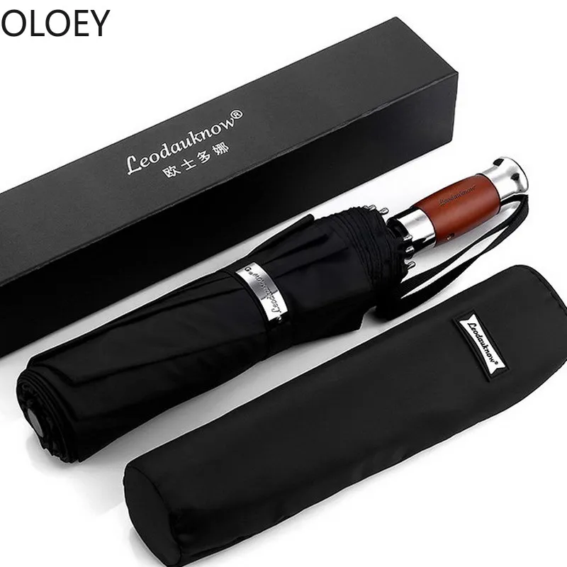 Comprare Di Grandi Dimensioni Completo Automatico Ombrello Pioggia Donne Degli Uomini Di Affari Pieghevole UV Ombrello Antivento Tedesco Auto Ombrelli Golf Giapponese Ombrello