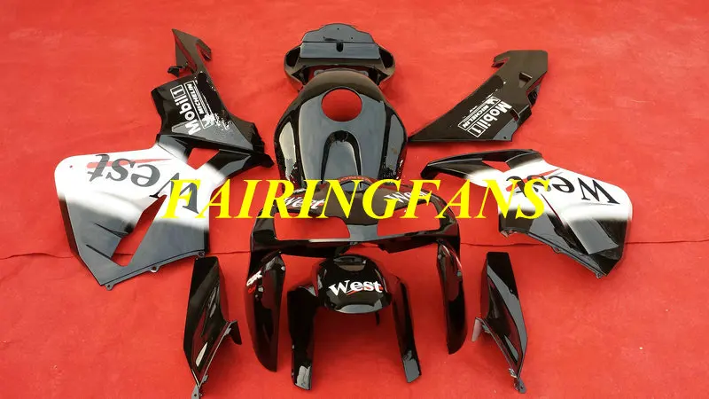 Инжекторный комплект для HONDA CBR600RR F5 05 06 CBR 600 RR 2005 2006 черно белые Обтекатели Кузов +