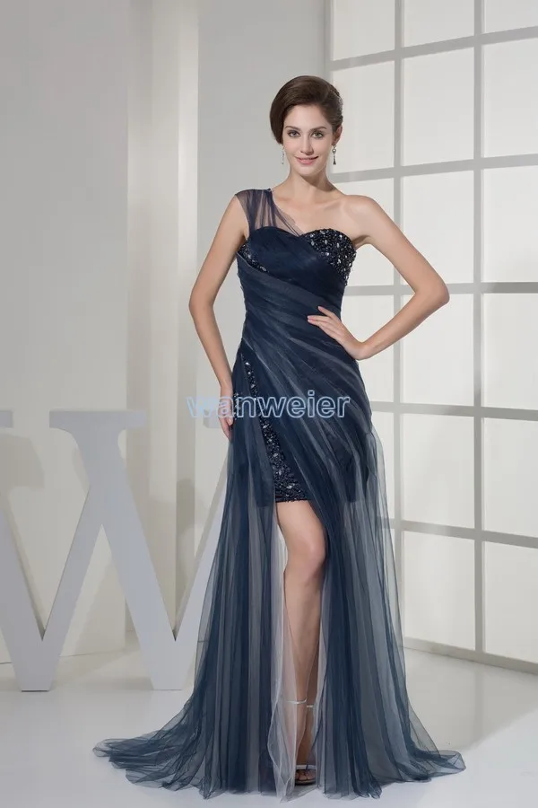 

2018 vestido de noiva casamento vintage wedding party prom one shoulder long crystal sexy evening Mother of the Bride Dresses