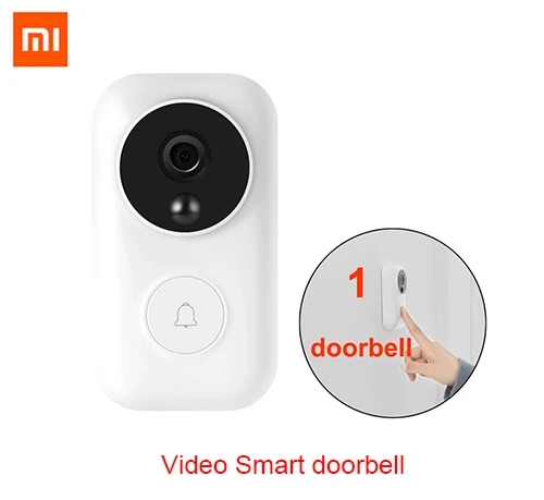Xiaomi Zero видео дверной звонок набор AI распознавание лица 720P ИК Ночное Видение Обнаружение движения SMS Push домофон Облачное хранилище - Цвет: Only Doorbell