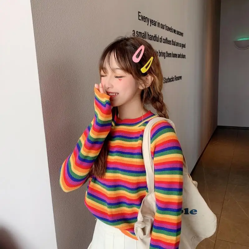 

Женский Тонкий Повседневный пуловер с длинным рукавом