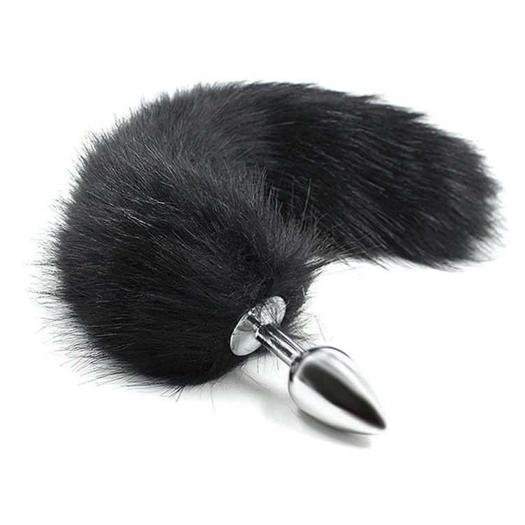 Металл + перо анальные игрушки Косплей Фетиш Фэнтези Анальная пробка влагалище