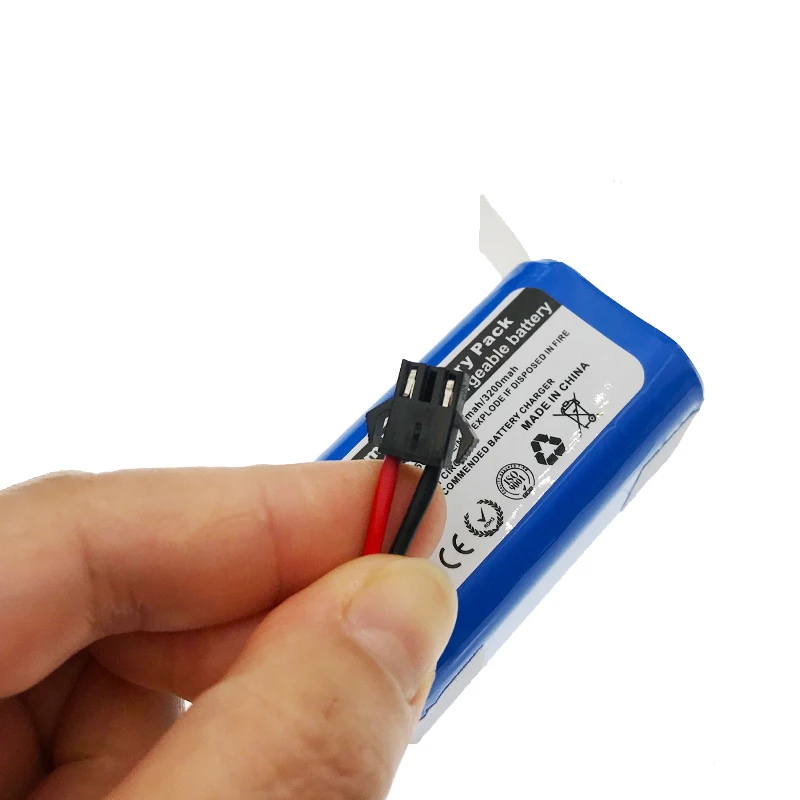 14.8 V 2600mAh 4S 1P 18650 Lithium Batterie Pack 68.4x36.9x36.9mm (4 Pieces Rechargeable Li-ion Batteries) For N9S Etc. - купить по