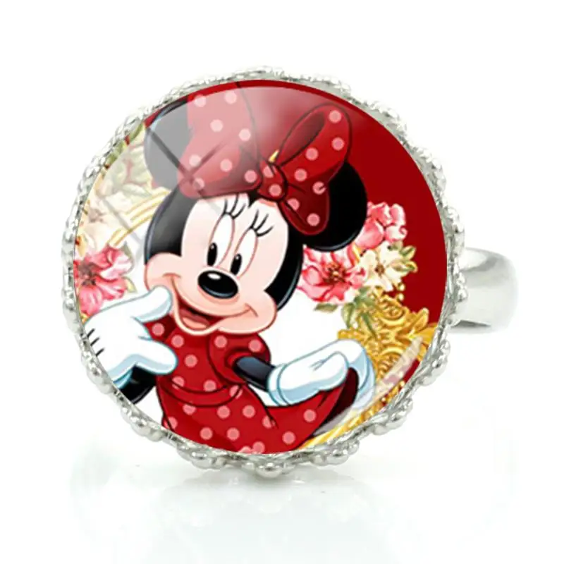 Женское кольцо с короной и изображением Микки Мауса | Украшения аксессуары