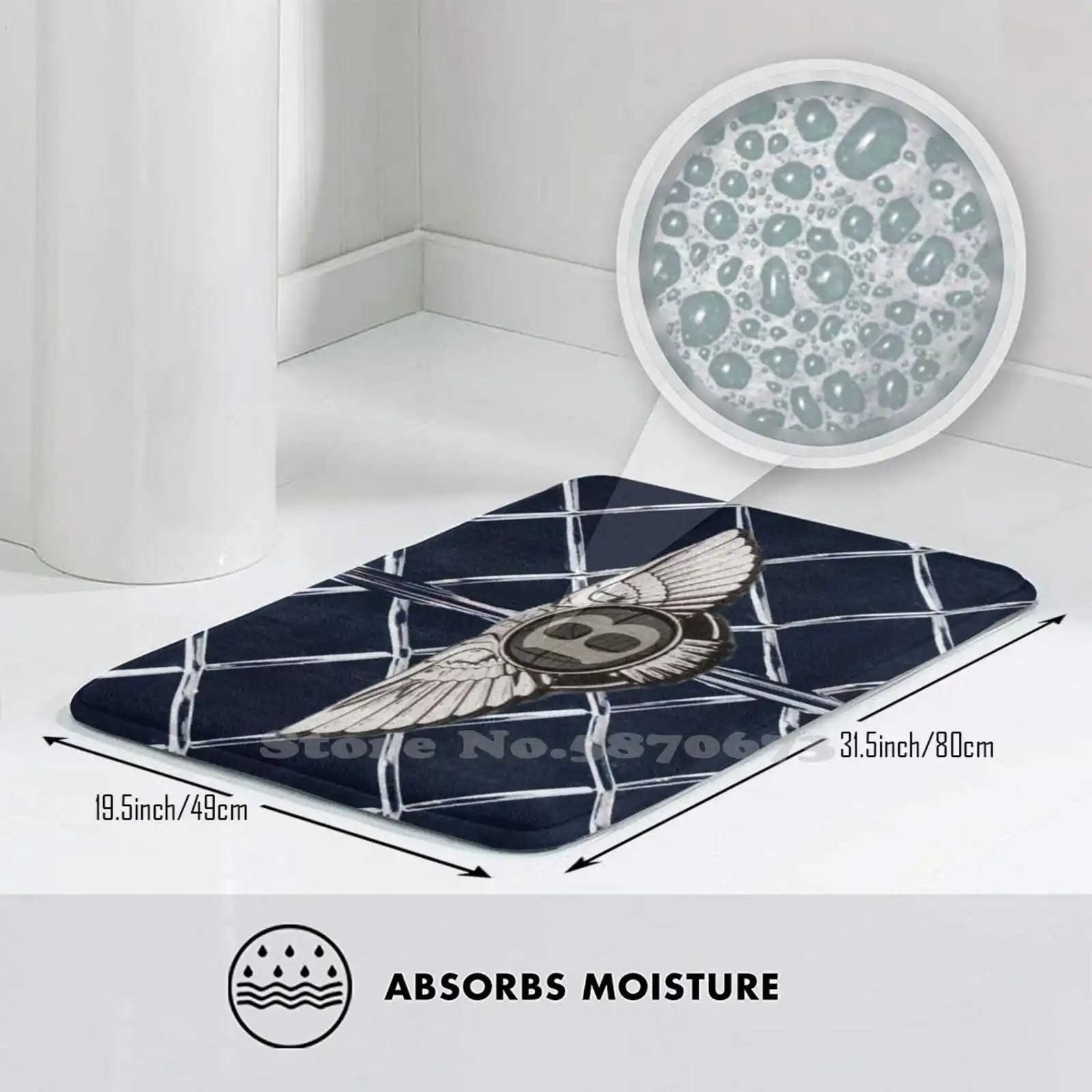 Роскошный мягкий коврик для ног Ele с логотипом автомобиля товары комнаты ковер