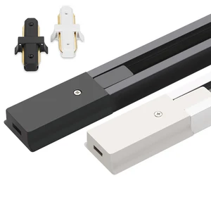 2 Фаза толстые Алюминий 0,5 м светодиодный железнодорожных путей трек светильник приспособление направляющей с разъемами Универсальный рельсы трек светильник ing приспособление