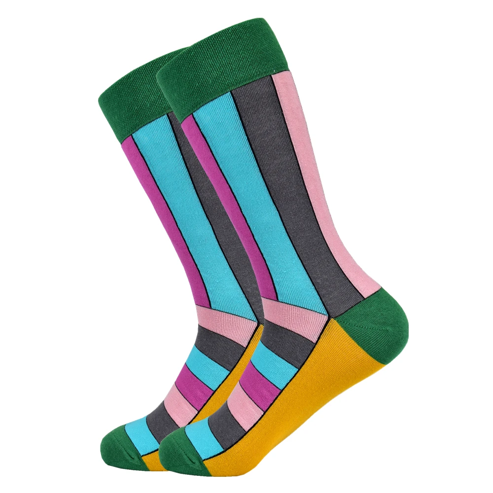 Мужские носки новинка 2020 повседневные хлопковые официальное платье Красочные