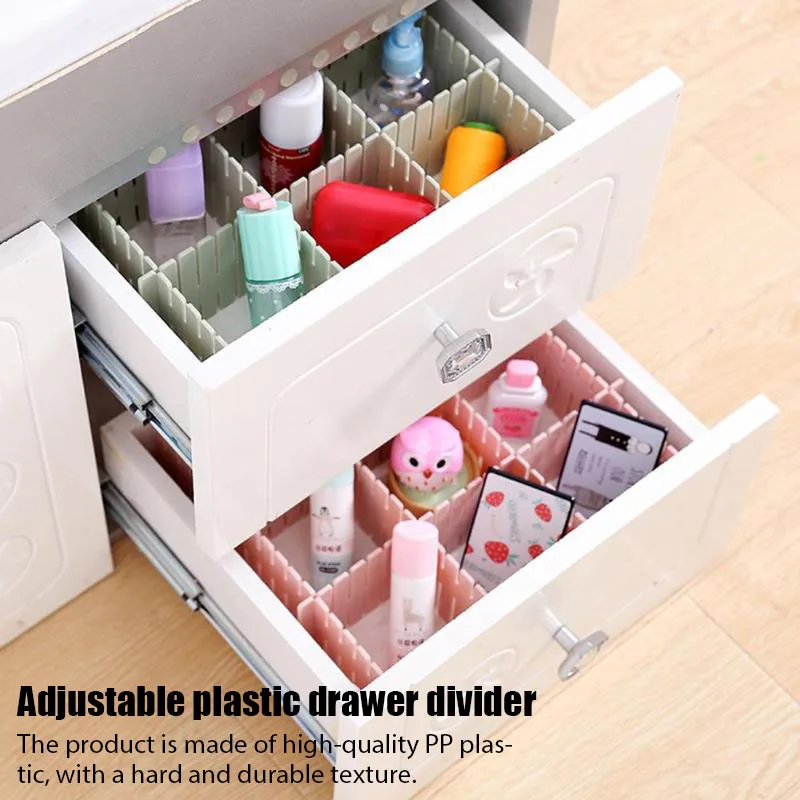 Регулируемый пластиковый разделитель для ящиков полки хранения сделай сам