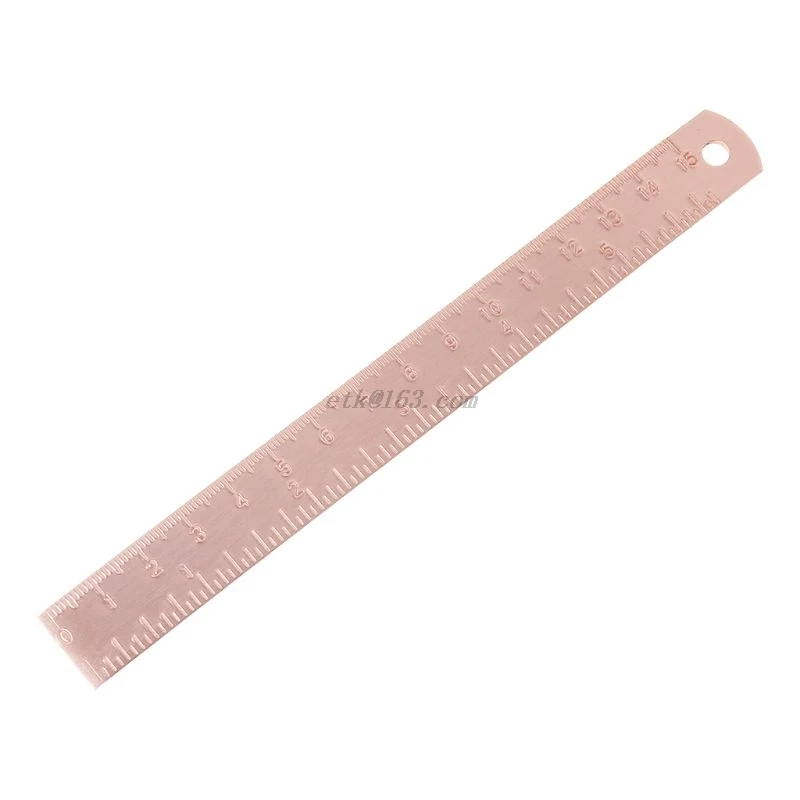 

Vintage Copper Brass Ruler Bookmark Label Book Mark Cartography Painting Measuring Tool Office School Stationery