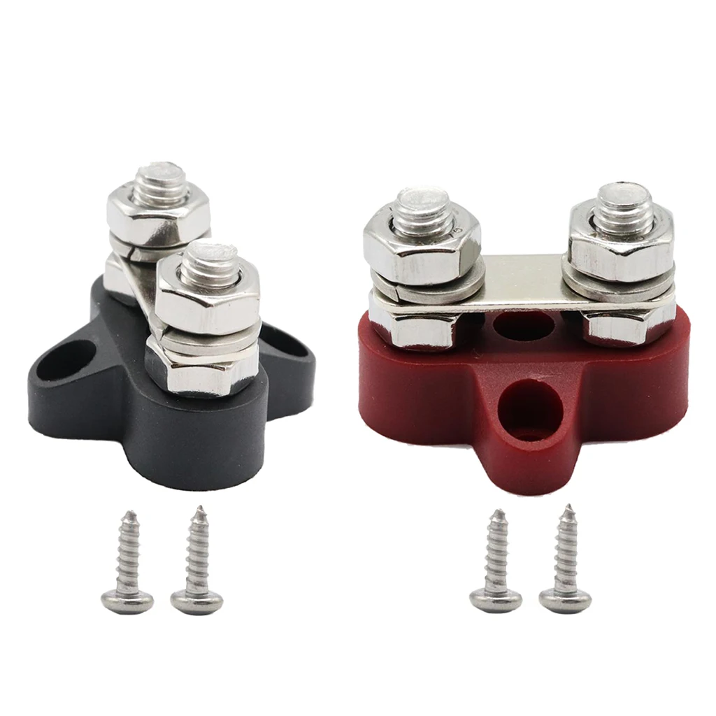 2 Pieces Boat Truck 48VDC Dual Terminal Studs M8 Power Distribution Block | Автомобили и мотоциклы