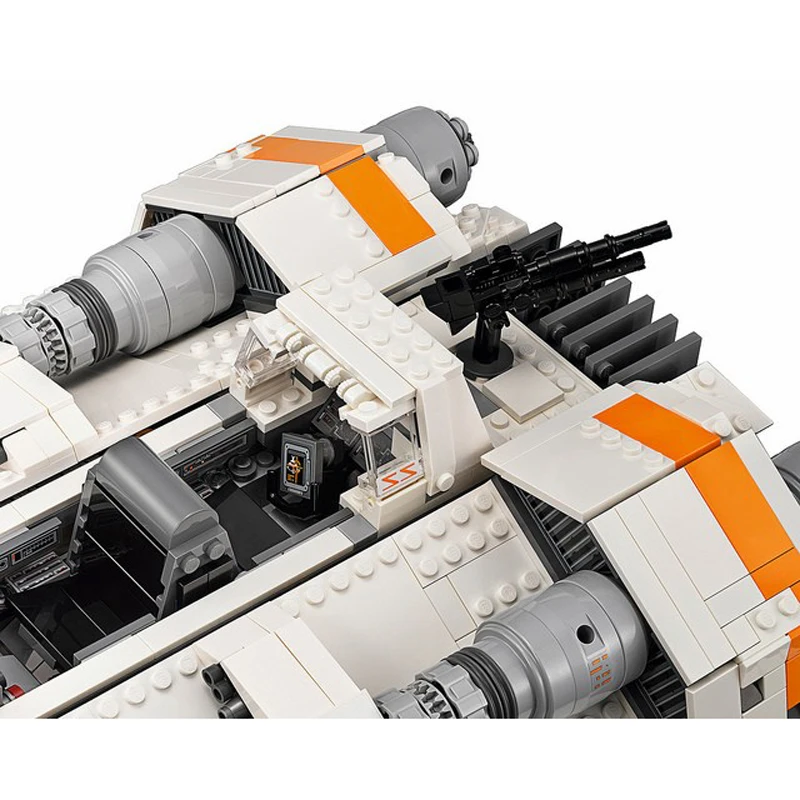 Bloques de construcci&oacute;n UCS para ni&ntilde;os, para armar SnowSpeeder juguete de ladrillos, serie UCS, ideal para regalo de cumplea&ntilde;os, sin caja, c&oacute;digo 1703, Compatible con 75144-2
