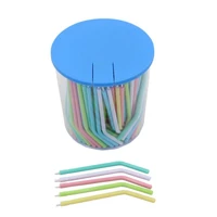 250 pcs disposable nozzles tips for dental triple air water syringe 3 way syringe transparent color tips dentist tools lab