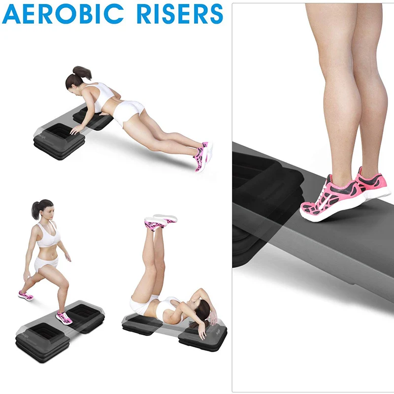 Регулируемые Аэробные ступенчатые стояки для тренажерного зала фитнеса шаговые