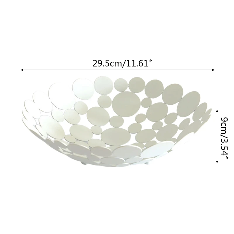 

Fruit Basket Metal Creative Countertop Bowl Desktop Display Decorative Holder