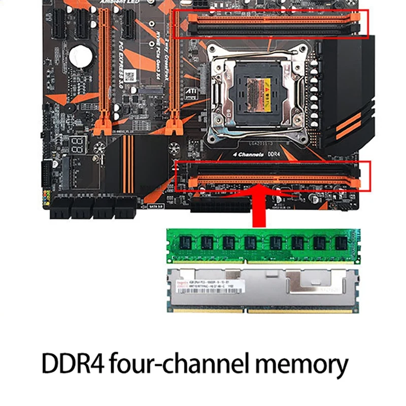 Набор материнской платы X99 со стандартным планшетом V3 CPU + 8G DDR4 RAM E5-2620 Pin